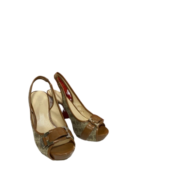 Guess brown and grey stilettos with buckle detail - Picture 4 of 5